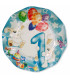 Piatti Piani di Carta Primo Compleanno Palloncini Celeste 27 cm 2 confezioni