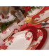Piatti Piani di Carta a Righe Stella di Natale 21 cm