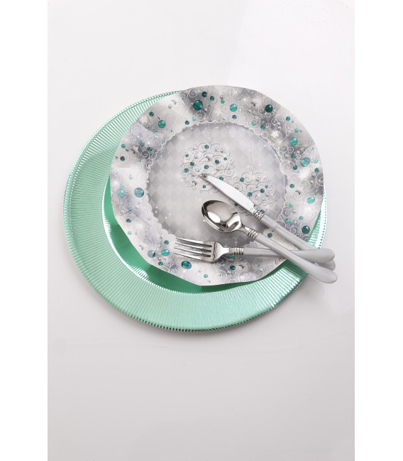 Bicchieri di plastica XMAS LIGHT SILVER 300 cc