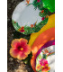 Piatti Fondi di Carta a Petalo Tropical 18,5 cm