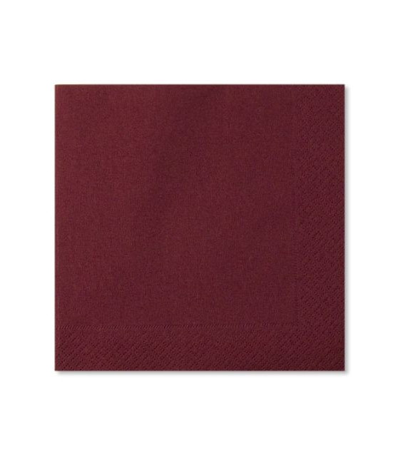 Tovaglioli Bordeaux 33 x 33 cm 3 confezioni