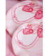 Piatti Piani di Carta a Petalo Baby Rosa 21 cm