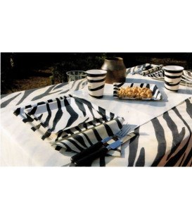 Tovaglia rettangolare in TNT Zebra 140x240 cm