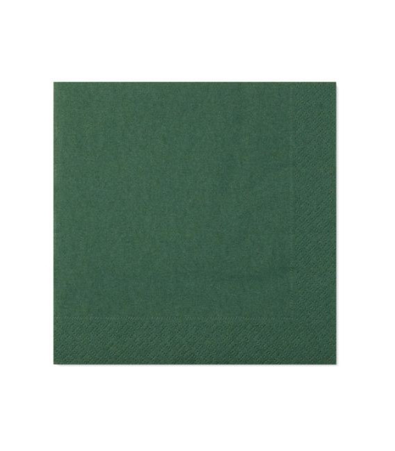 Tovaglioli Verde Scuro 33 x 33 cm 3 confezioni