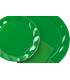 Piatti Piani di Plastica a Petalo Verde 20 cm 2 confezioni