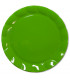 Piatti Piani di Plastica a Petalo Verde 26 cm 2 confezioni