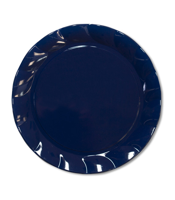 Piatti Piani di Plastica a Petalo Blu Notte 20 cm 2 confezioni