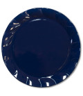 Piatti Piani di Plastica a Petalo Blu Notte 20 cm 2 confezioni