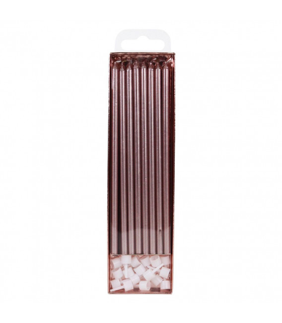 Candele extra alte Rose Gold 18 cm 16 Pz PME