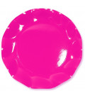 Piatti Piani di Carta a Petalo Rosa Pink 21 cm