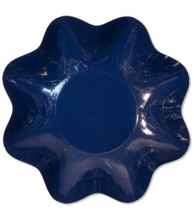 Zuppiera Grande di Carta a Petalo Blu notte 35 cm 1 pz