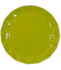 Piatti Piani di Carta a Petalo Verde Lime 32,4 cm