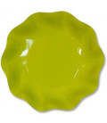 Piatti Fondi di Carta a Petalo Verde Lime 18,5 cm