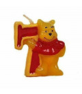 Candelina Numero 7 Winnie Pooh 6 cm 1 Pz