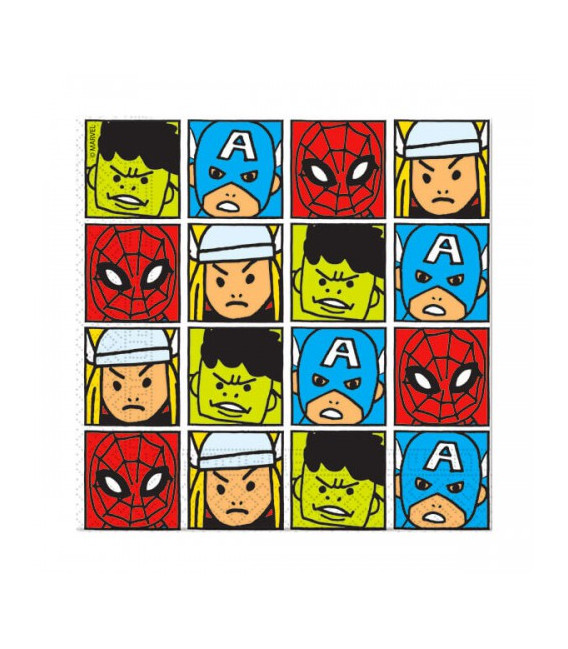 Tovaglioli Avengers Team Power 33 x 33 cm 20 Pz