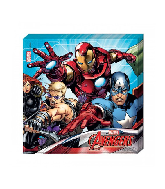 Tovagliolo 33 x 33 cm Avengers Mighty 1 Pz