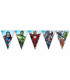 Festone bandierine triangolari Avengers Mighty 230 cm 1 pz