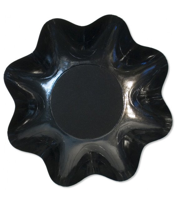 Zuppiera Grande di Carta a Petalo Nero 35 cm 1 pz