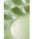Piatti Piani di Carta a Petalo Verde chiaro Perlato 32,4 cm