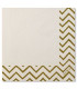 Tovaglioli Chevron Oro 33 x 33 cm 3 confezioni