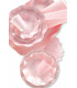 Piatti Piani di Carta a Petalo Rosa Perlato 27 cm