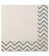 Tovaglioli Chevron Argento 33 x 33 cm 3 confezioni