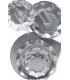 Piatti Fondi di Carta a Petalo Argento Metallizzato Satinato 24 cm