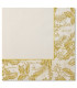 Tovaglioli Foglie Oro 33 x 33 cm 3 confezioni