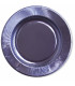 Piatti Piani di Carta a Righe Lavanda Metallizzato 32,4 cm