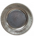 Piatti Piani di Carta a Righe Argento Metallizzato Lucido 32,4 cm
