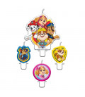 Set 4 candele Paw Patrol 1 pz