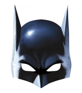 Maschera carta Batman 8 pz