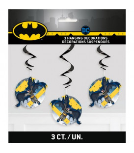 Set 3 pendenti swirl h. 66 cm Batman 3 pz