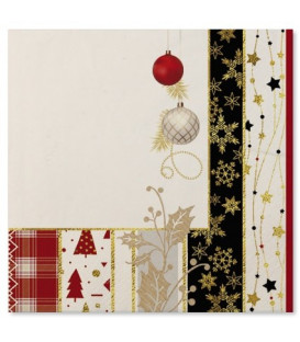 Tovaglioli Natale Patchwork 33 x 33 cm 3 confezioni