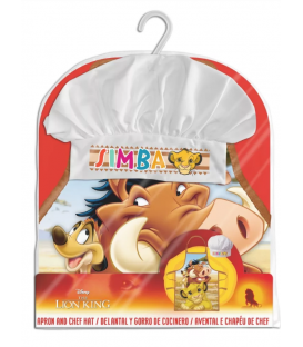 Set Grembiule e Cappello Bambino Il Re Leone 2 Pz Disney