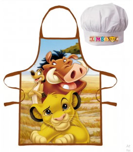 Set Grembiule e Cappello Bambino Il Re Leone 2 Pz Disney