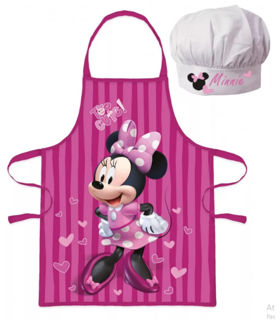 Set Grembiule e Cappello Bambino Minnie 2 Pz Disney