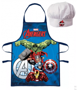 Set Grembiule e Cappello Bambino Avengers 2 Pz Disney