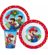 Servizio da tavola Super Mario Bros plastica per microonde 3 Pz