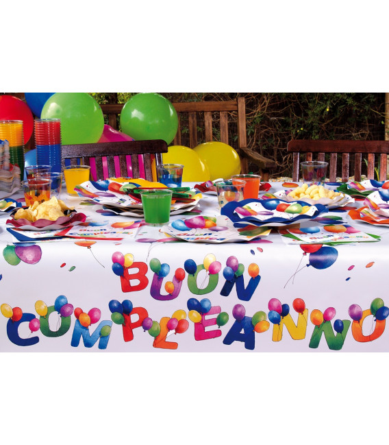 Festone con Lettere Sagomate BUON COMPLEANNO 357 cm