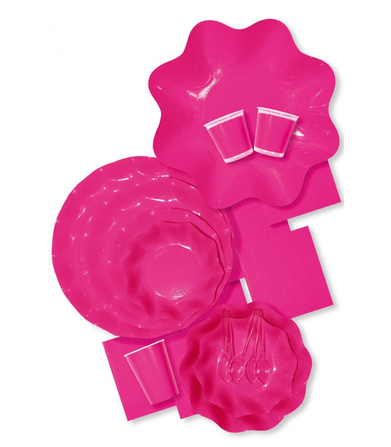 Bicchieri di Plastica Rosa Pink 300 cc