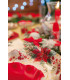 Piatti Fondi di Carta a Petalo Natale Romantico 24 cm
