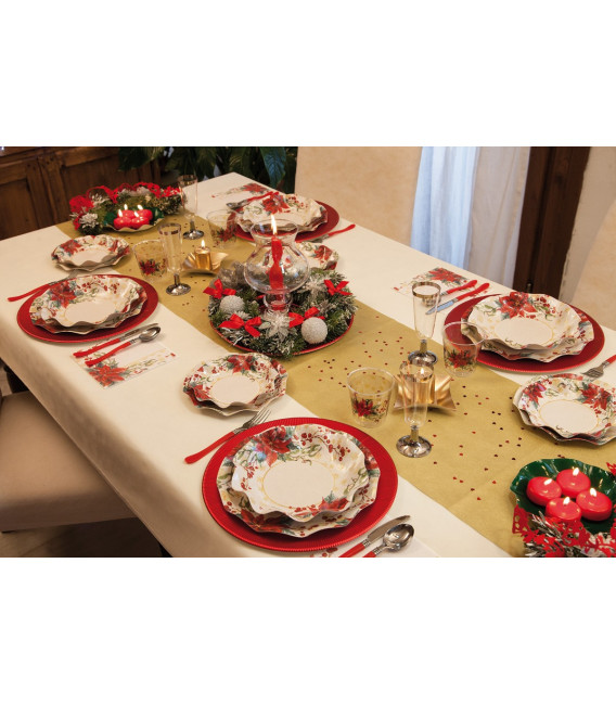 Tovaglioli Natale Romantico 33 x 33 cm 3 Confezioni