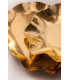Zuppiera Grande di Carta a Petalo Oro Metallizzato 35 cm