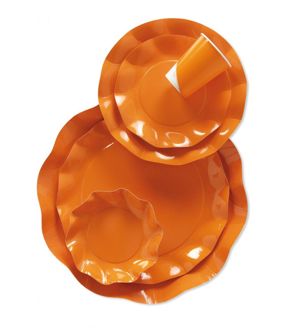 Bicchieri di Plastica Arancione 300 cc