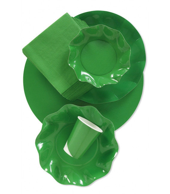 Bicchieri di Plastica Verde Prato 300 cc