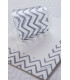 Tovaglioli Chevron Argento 33 x 33 cm 3 confezioni