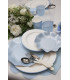 Piatti Piani di Carta a Righe Bordo Classic Light Blue 27 cm