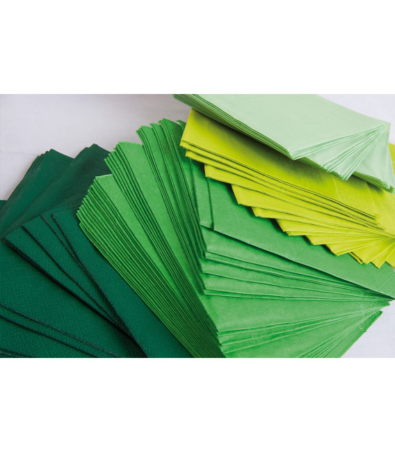 Tovaglioli Verde Scuro 33 x 33 cm 3 confezioni