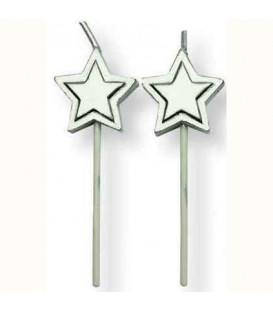 Candeline Stelle Argento 8 Pz PME